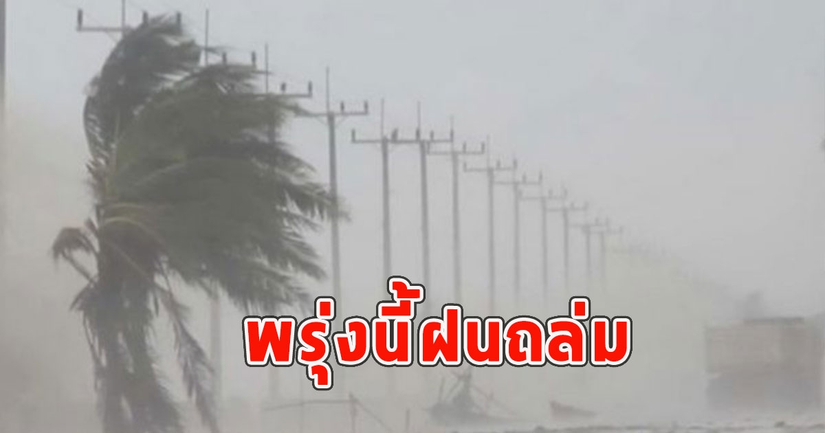พรุ่งนี้ฝนถล่ม เตือนจังหวัดรับมือ