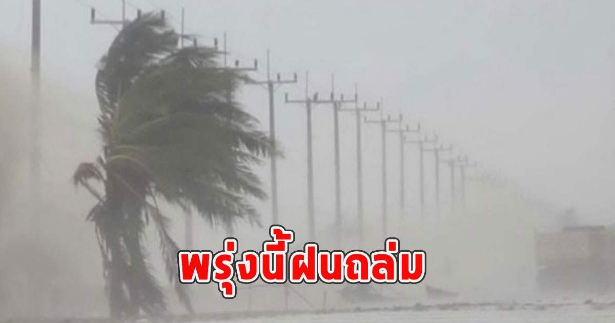 พรุ่งนี้ฝนถล่ม เตือนจังหวัดรับมือฝนฟ้าคะนอง