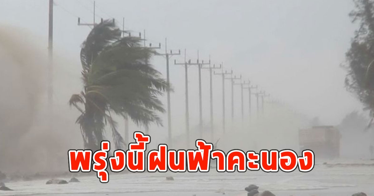 พรุ่งนี้ฝนฟ้าคะนอง เตือนจังหวัดรับมือ