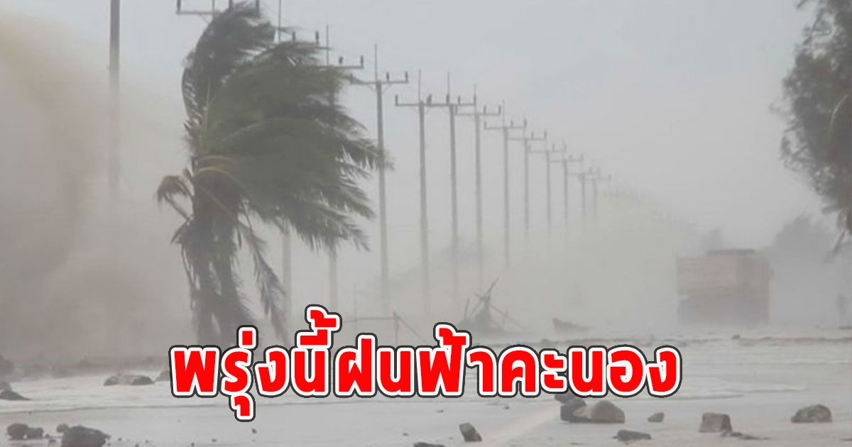 พรุ่งนี้ฝนฟ้าคะนอง เตือนจังหวัดรับมือ