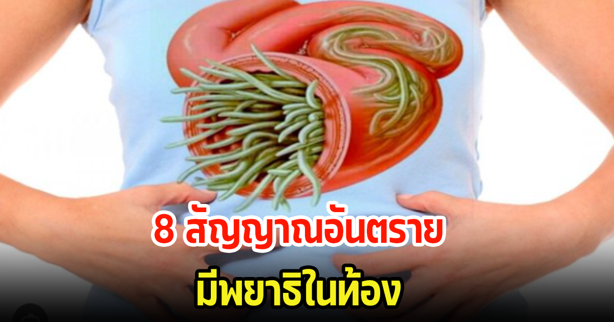 ใครกำลังเป็นอยู่ ดูเลย 8 สัญญาณอันตราย มีพยาธิในท้อง!