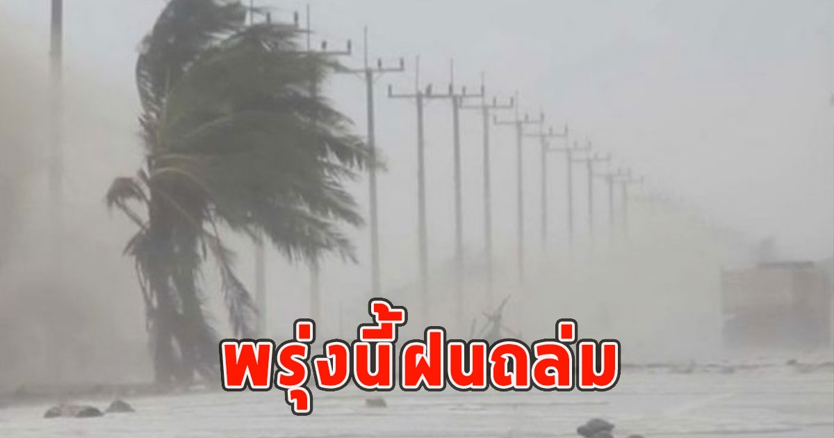 พรุ่งนี้ฝนถล่ม เตือนจังหวัดรับมือ