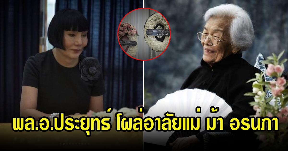 พล.อ.ประยุทธ์ โผล่แสดงความเสียใจกับ ม้า อรนภา หลังสูญเสียคุณแม่