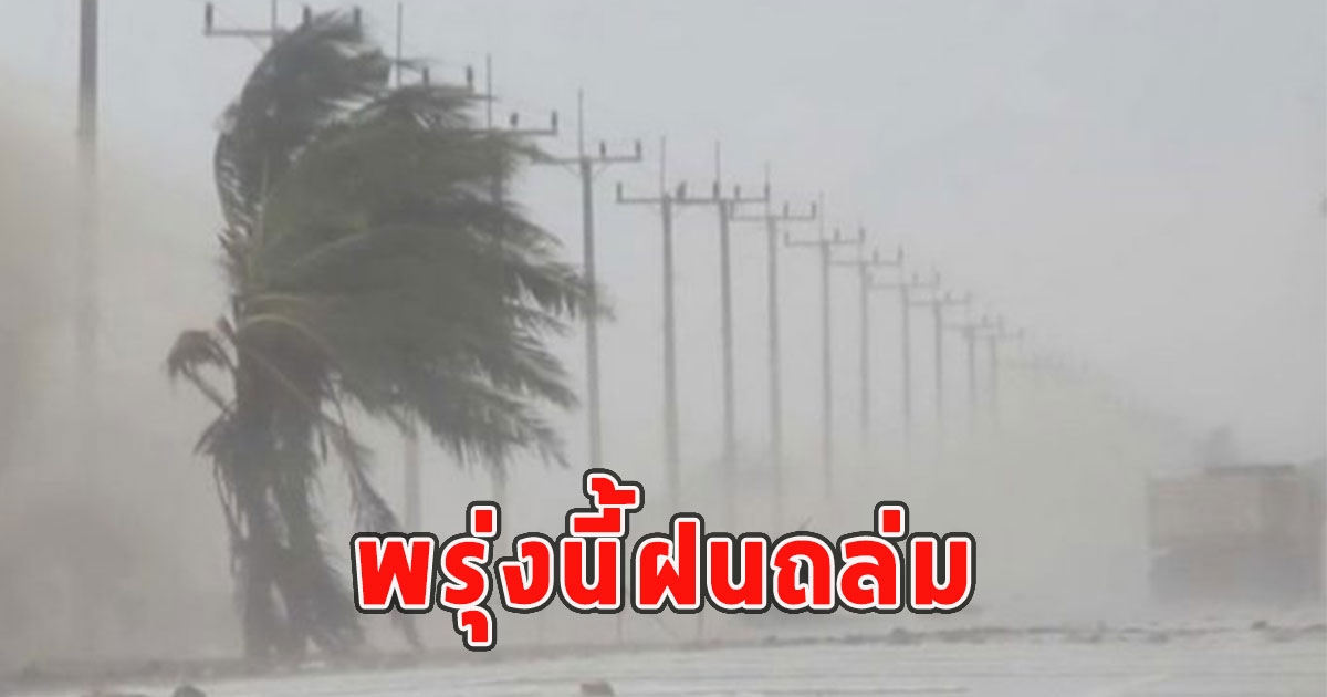 พรุ่งนี้ฝนถล่ม เตือนจังหวัดรับมือ