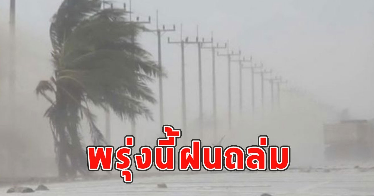 พรุ่งนี้ฝนถล่ม เตือนจังหวัดรับมือ