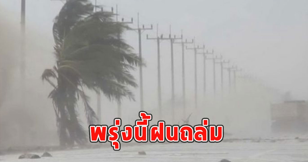 พรุ่งนี้ฝนถล่ม เตือนจังหวัดรับมือ