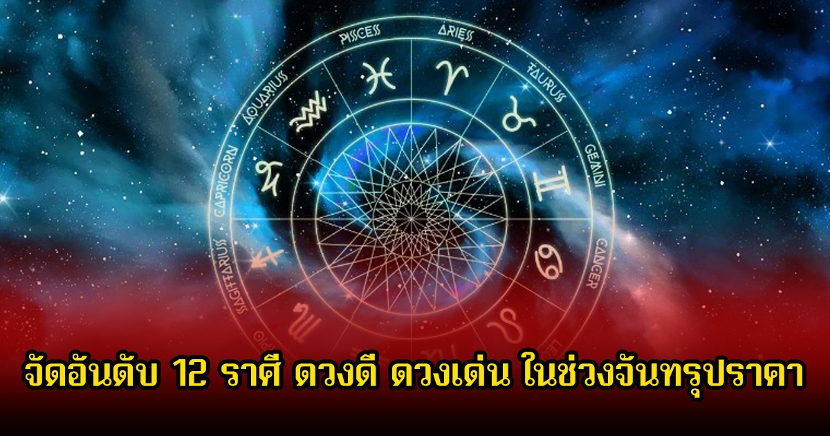 หมอเค้ก จัดอันดับ 12 ราศี ดวงดี ดวงเด่น ในช่วงจันทรุปราคา