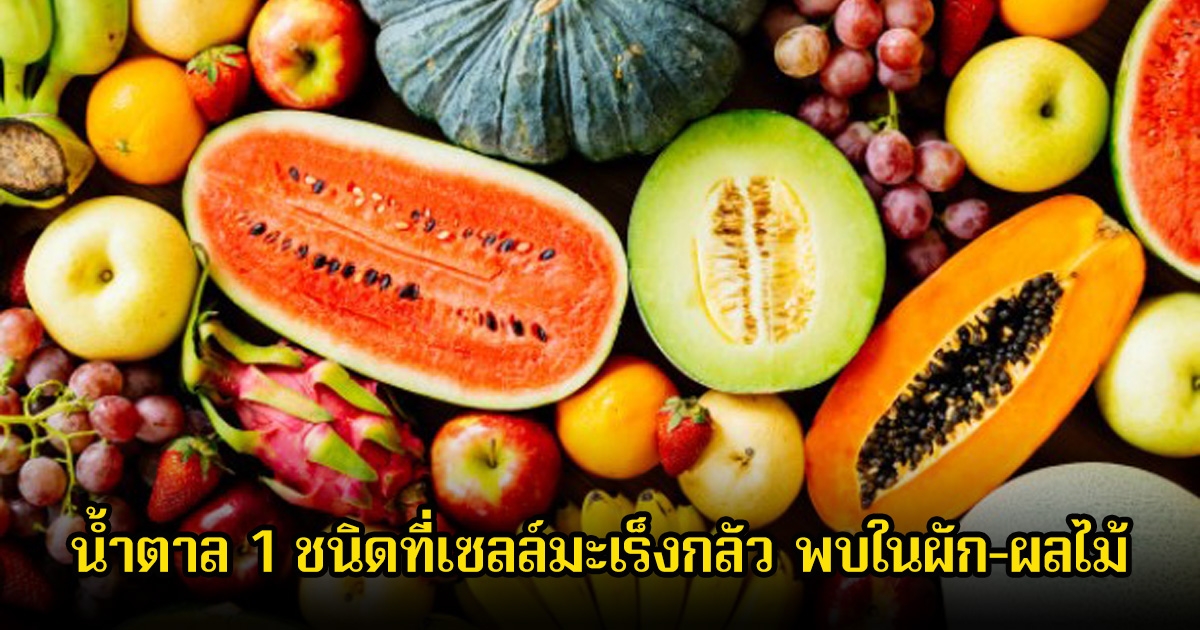 หลายคนไม่รู้! น้ำตาล 1 ชนิดที่เซลล์มะเร็งกลัว พบในผัก-ผลไม้ หาซื้อได้ทั่วไป