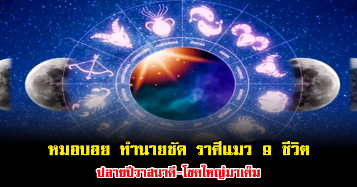 หมอบอย ทำนายชัด ราศีแมว 9 ชีวิต ดวงฟื้นแรง ปลายปีวาสนาดี-โชคใหญ่มาเต็ม