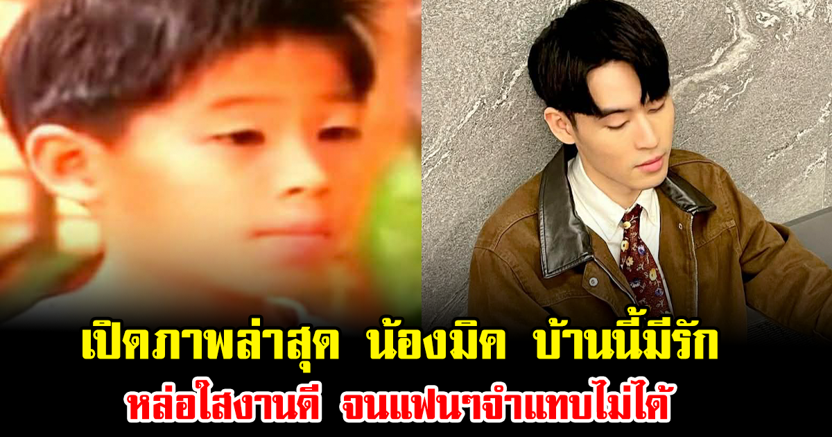 เปิดภาพล่าสุด น้องมิค บ้านนี้มีรัก โตเป็นหนุ่มวัย 22 หล่อใสงานดี จนแฟนๆจำแทบไม่ได้