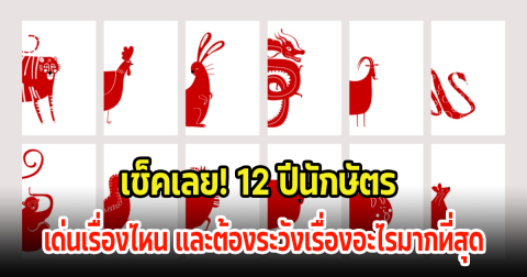 เช็คเลย! 12 ปีนักษัตร เด่นเรื่องไหน และต้องระวังเรื่องอะไรมากที่สุด ในมกราคม67นี้