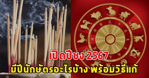 เตือนแล้วนะ เปิดปีชง 2567 มีปีนักษัตรอะไรบ้าง พร้อมวิธีแก้