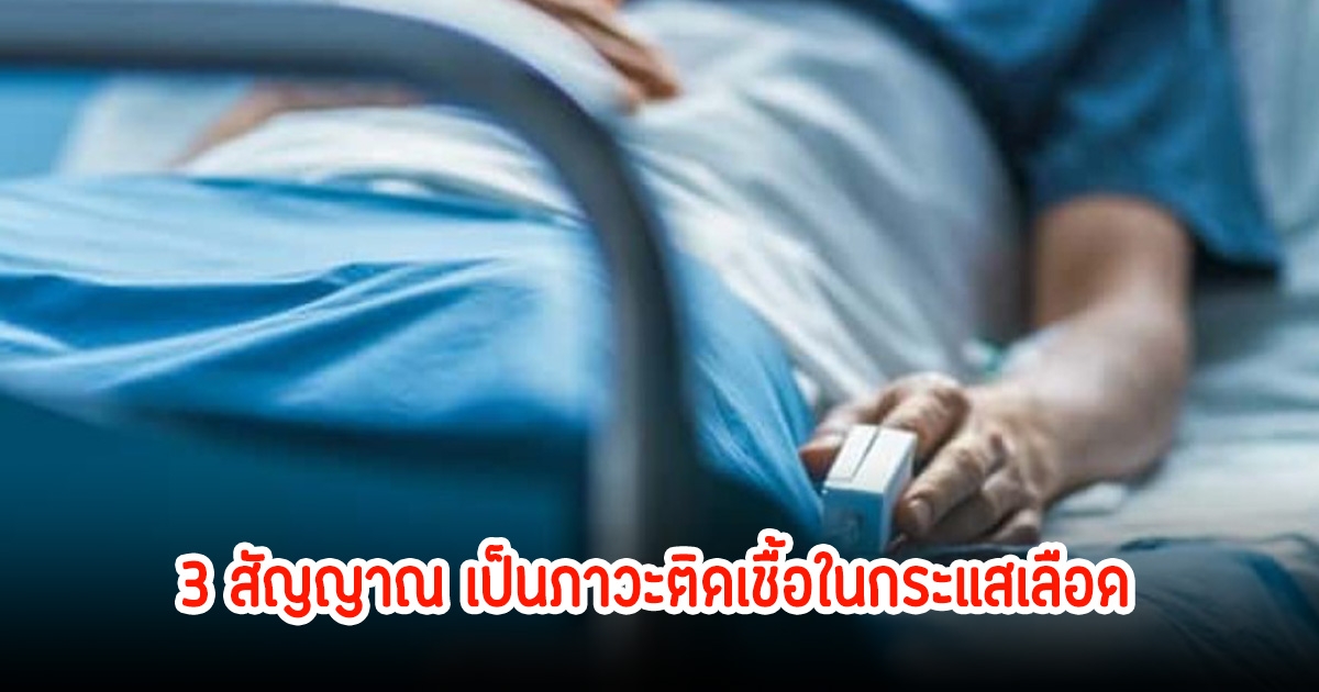 เตือน 3 สัญญาณ เป็นภาวะติดเชื้อในกระแสเลือด พร้อมเผยวิธีป้องกันและรักษา