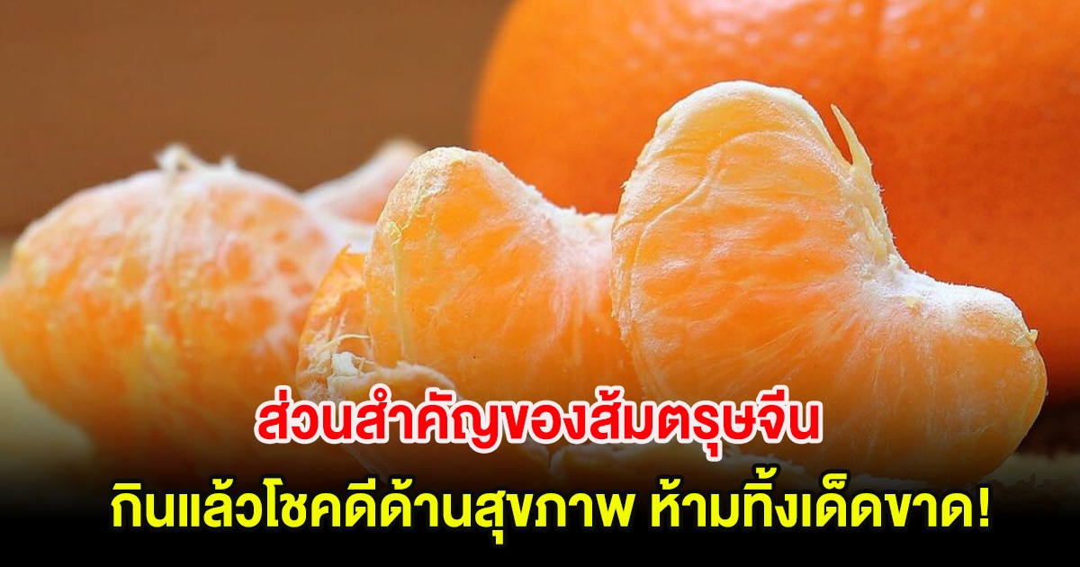 นักโภชนาการเผยส่วนสำคัญของส้มตรุษจีน กินแล้วโชคดีด้านสุขภาพ ห้ามทิ้งเด็ดขาด!