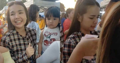 นักร้องสาว ชิลๆ เดินตลาดกับครอบครัว แฟนๆ แห่ชมความเป็นกันเอง