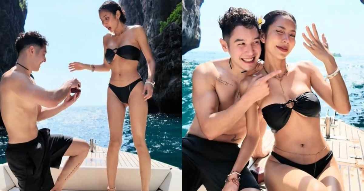 แพทริค ชานน ขอแฟนสาวแต่งงานสุดโรแมนติก หลังคบกัน 7 ปี