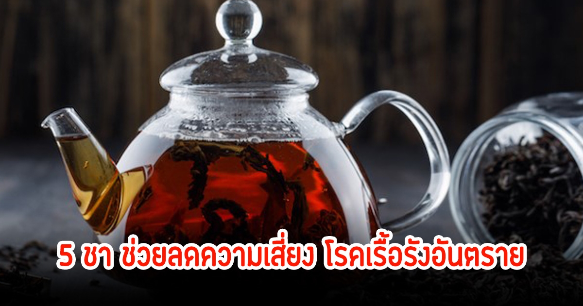 เปิด 5 เครื่องดื่มชา ช่วยลดความเสี่ยง โรคเรื้อรังอันตราย