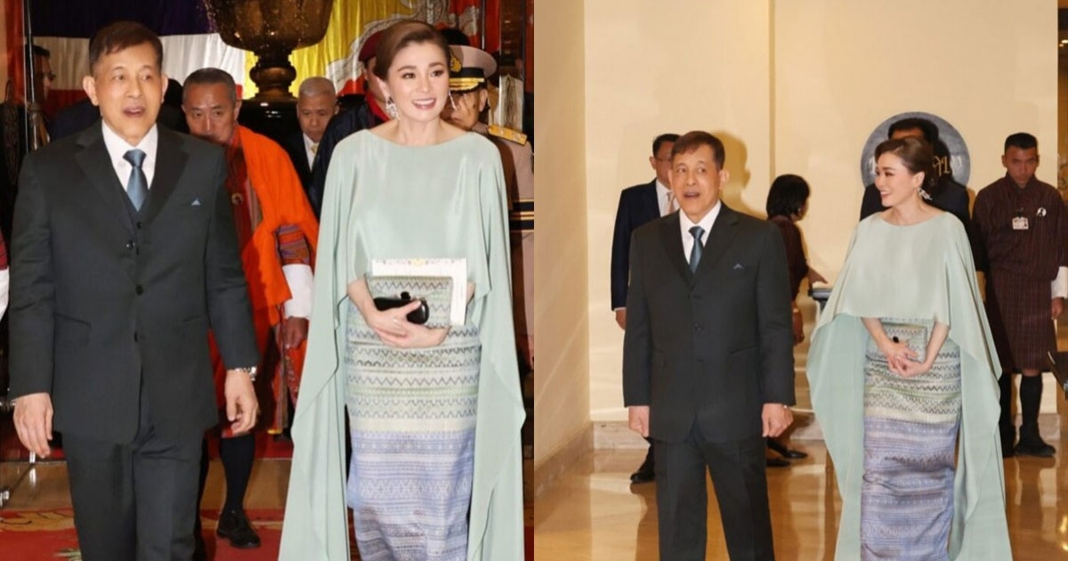 ในหลวง พระราชินี ทรงร่วมในงานถวายพระกระยาหารค่ำเป็นการส่วนพระองค์