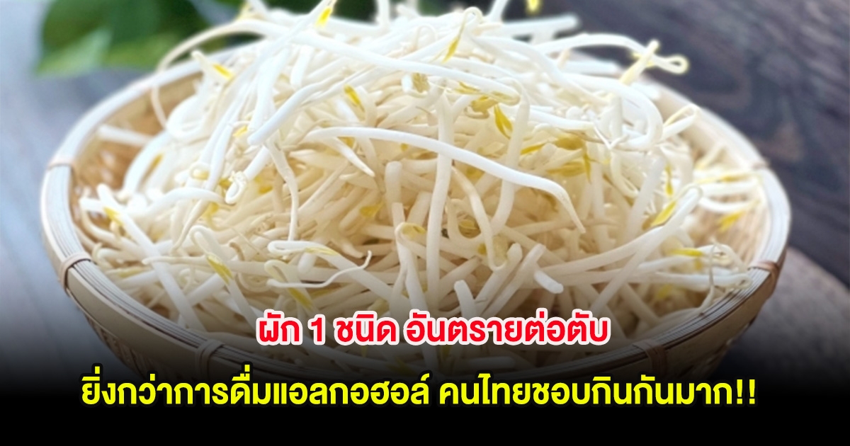 ผัก 1 ชนิด อันตรายต่อตับ ยิ่งกว่าการดื่มแอลกอฮอล์ คนไทยชอบกินกันมาก!!