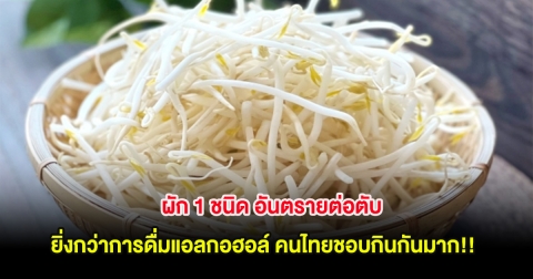 ผัก 1 ชนิด อันตรายต่อตับ ยิ่งกว่าการดื่มแอลกอฮอล์ คนไทยชอบกินกันมาก!!