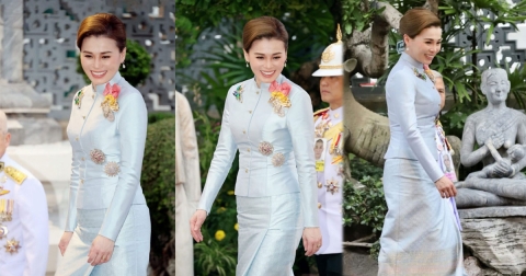 สง่างาม พระราชินี เสด็จฯ พระราชพิธีพืชมงคล