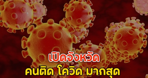แย่แล้ว!! เปิดจังหวัด คนติด โควิด มากสุด