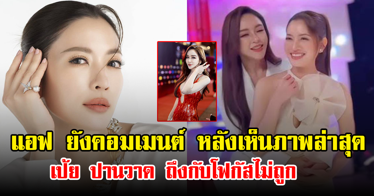 แอฟ ยังคอมเมนต์ หลังเห็นภาพล่าสุด เป้ย ปานวาด ถึงกับโฟกัสไม่ถูก