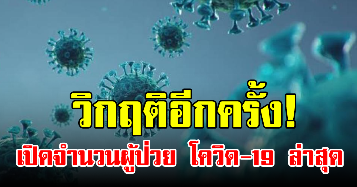 วิกฤติอีกครั้ง! เปิดจำนวนผู้ป่วย โควิด-19 ล่าสุด