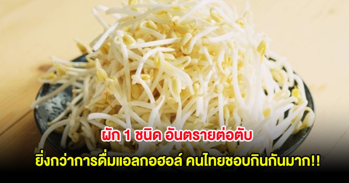 ผัก 1 ชนิด อันตรายต่อตับ ยิ่งกว่าการดื่มแอลกอฮอล์ คนไทยชอบกินกันมาก!!