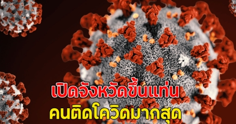 แย่แล้ว!! เปิดจังหวัดขึ้นแท่น คนติดโควิดมากสุด