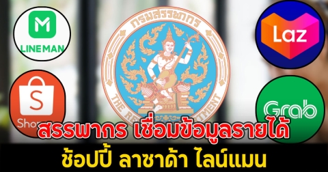 ไม่รอด!! สรรพากร เชื่อมข้อมูลรายได้ ช้อปปี้ ลาซาด้า ไลน์แมน