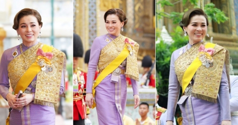งามสง่า! พระราชินี ในชุดฉลองพระองค์ไทยบรมพิมาน
