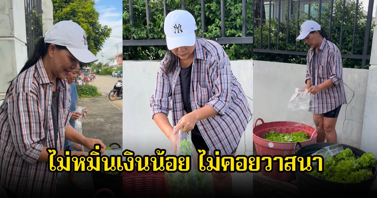 สุนารี ราชสีมา เผยชีวิตเป็นแม่ค้าขายผักข้างถนน ทำมาหากินสุจริต ทุกบาทมีค่า แฟนๆแห่ชื่นชมเพียบ
