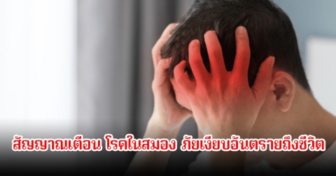 ระวัง! สัญญาณเตือน โรคในสมอง ภัยเงียบอันตรายถึงชีวิต