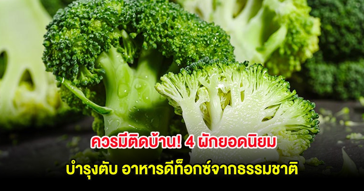 ควรมีติดบ้าน! 4 ผักยอดนิยม บำรุงตับ อาหารดีท็อกซ์จากธรรมชาติ