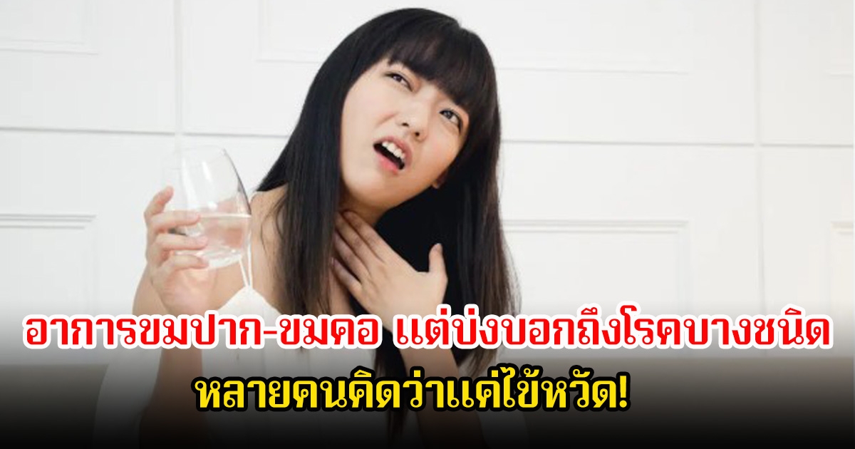 หลายคนคิดว่าแค่ไข้หวัด! อาการขมปาก-ขมคอ แต่บ่งบอกถึงโรคบางชนิด ที่เป็นไม่รู้ตัว