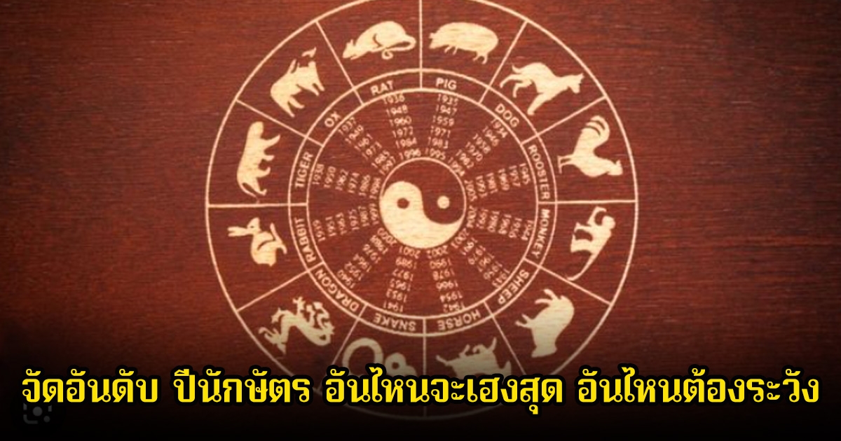 อ.นำ เสขบุคคล ได้จัดอันดับ ปีนักษัตร อันไหนจะเฮงสุด อันไหนต้องระวัง