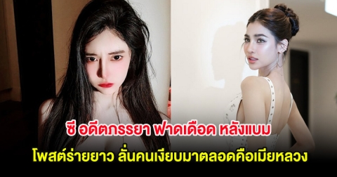 ซี อดีตภรรยา ฟาดเดือด หลังแบม ไพลิน โพสต์ร่ายยาว ลั่นคนเงียบมาตลอดคือเมียหลวง
