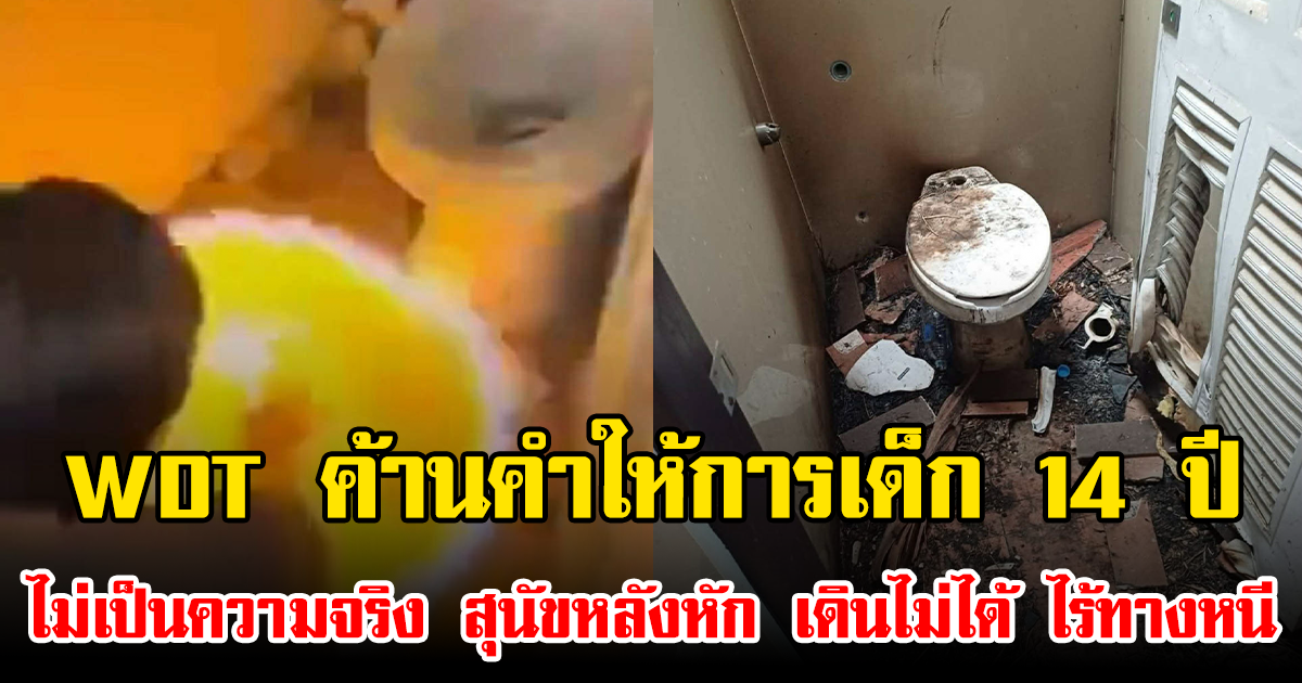 WDT ค้านคำให้การเด็ก 14 ปี ไม่เป็นความจริง สุนัขหลังหัก เดินไม่ได้ ไร้ทางหนี