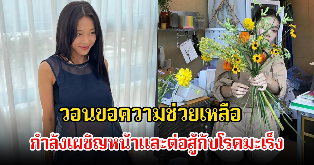 นักร้องสาว วอนขอความช่วยเหลือ หลังกำลังเผชิญหน้าและต่อสู้กับโรคมะเร็ง (ข่าวต่างประเทศ)