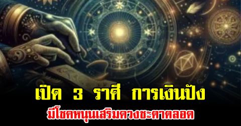 เปิด 3 ราศี การเงินปัง มีโชคหนุนเสริมดวงชะตาตลอด