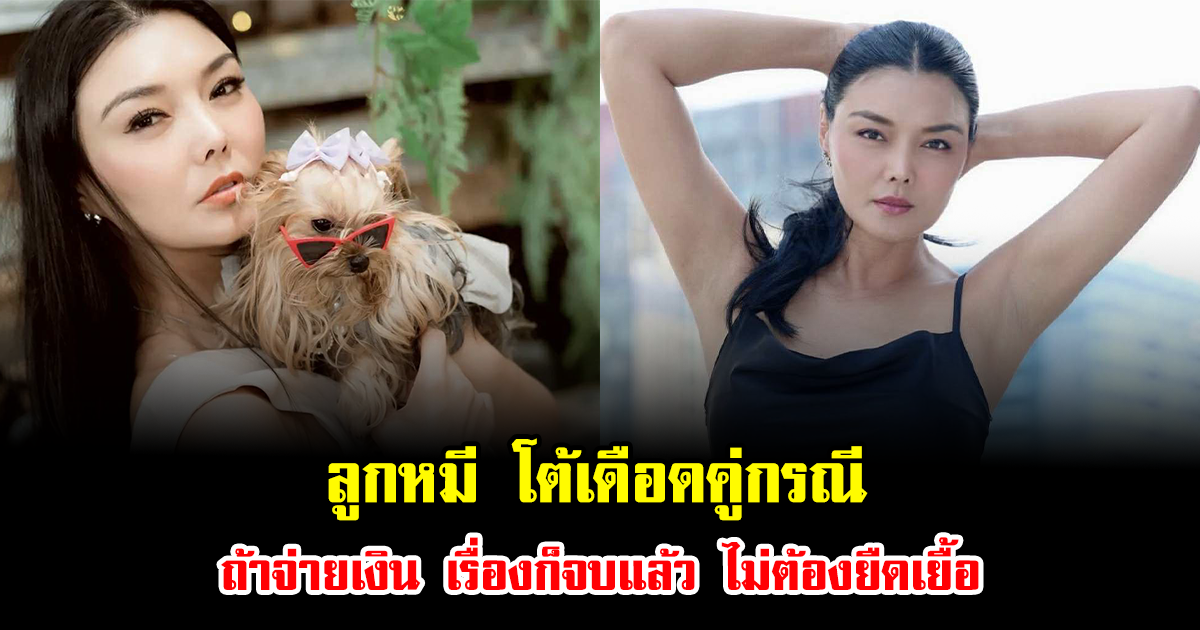 ลูกหมี โต้เดือดคู่กรณี ถ้าจ่ายเงิน เรื่องก็จบแล้ว ไม่ต้องยืดเยื้อ