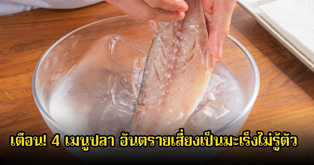 เตือน! 4 เมนูปลา อันตรายเสี่ยงเป็นมะเร็งไม่รู้ตัว พบหลายคนชอบมาก