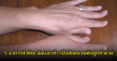 รีบสังเกตด่วน! 5 อาการสำคัญ มือและเท้า เป็นสัญญาณตับถูกทำลาย