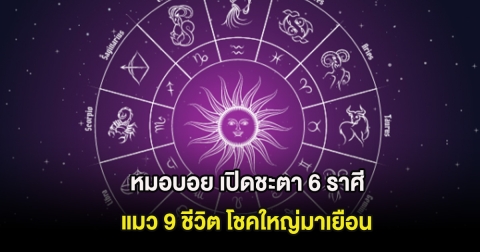 หมอบอย เปิดชะตา 6 ราศี  แมว 9 ชีวิต โชคใหญ่มาเยือน