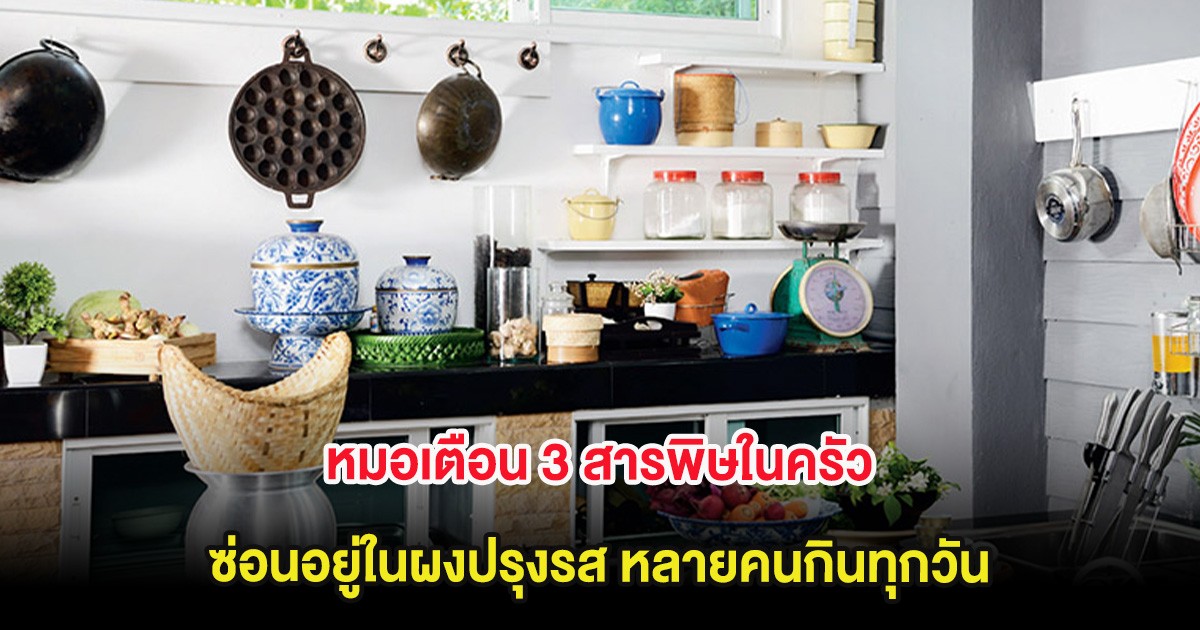 หมอเตือน 3 สารพิษในครัว ซ่อนอยู่ในผงปรุงรส หลายคนกินทุกวัน