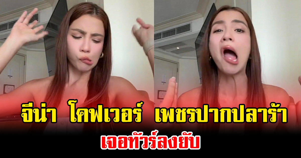 โซเชียลลุกเป็นไฟ จีน่า โคฟเวอร์ เพชรปากปลาร้า เจอทัวร์ลงยับ