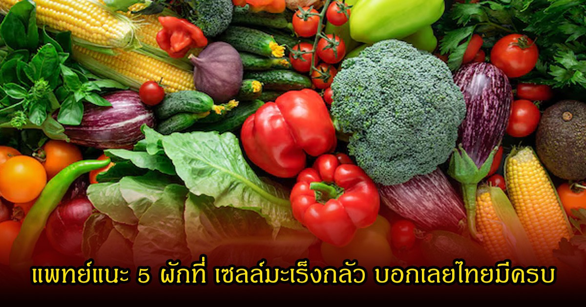 แพทย์แนะ 5 ผักที่ เซลล์มะเร็งกลัว บอกเลยไทยมีครบ