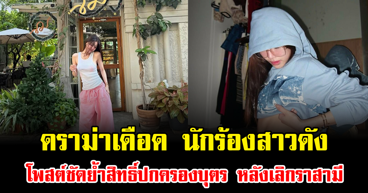 ดราม่าเดือด นักร้องสาวดัง โพสต์ชัดย้ำสิทธิ์ปกครองบุตร หลังเลิกราสามี