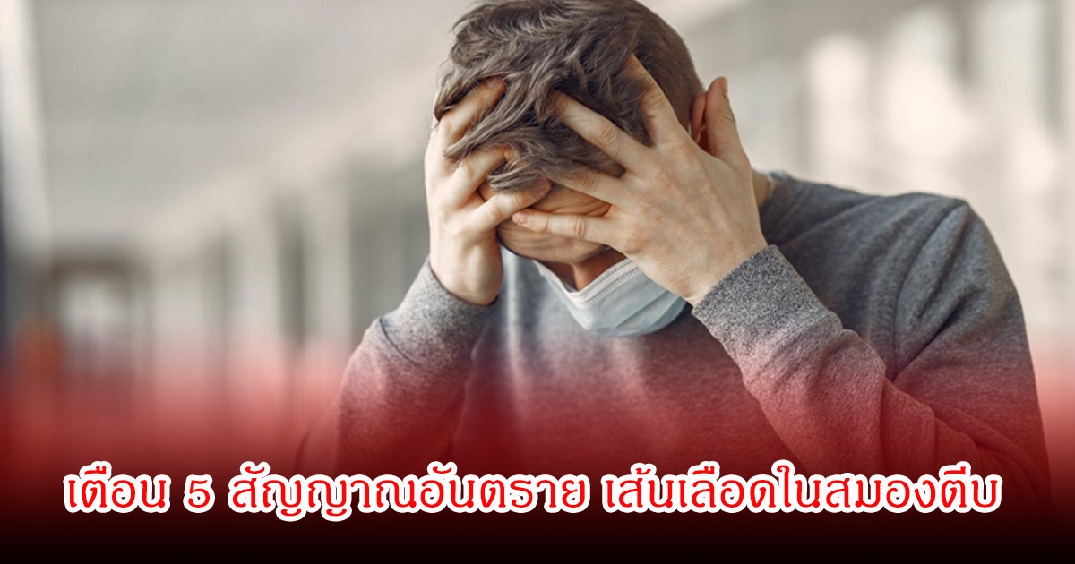 เตือน 5 สัญญาณอันตราย เส้นเลือดในสมองตีบ ที่หลายคนมองข้าม เผยวิธีป้องกัน